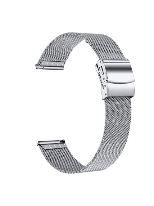 For Garmin Bounce / D2 Air X10 20mm Stainless Steel Watch Band Milanese Mesh Strap - Silver