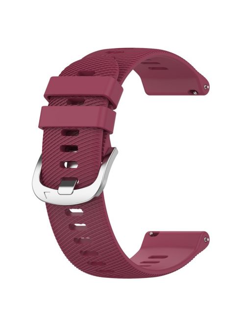 For Garmin D2 Air X10 20mm Replacement Wrist Band Soft Silicone Watch Strap - Wine Red