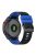 For Garmin Descent G1 / Forerunner 935 / Forerunner 945 Textured Silicone Wrist Watch Band Dual-Color Replacement Strap - Black  /  Blue