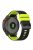 For Garmin Descent G1 / Forerunner 935 / Forerunner 945 Textured Silicone Wrist Watch Band Dual-Color Replacement Strap - Black  /  Lime