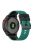 For Garmin Descent G1 / Forerunner 935 / Forerunner 945 Textured Silicone Wrist Watch Band Dual-Color Replacement Strap - Cyan  /  Black