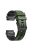 For Garmin Descent G1 / Instinct 2 Watch Strap Replacement Quick Release Dual-color Silicone Watch Band  - Army Green  /  Black