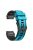 For Garmin Descent G1 / Instinct 2 Watch Strap Replacement Quick Release Dual-color Silicone Watch Band  - Sky Blue  /  Black