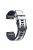 For Garmin Descent G1 / Instinct 2 Watch Strap Replacement Quick Release Dual-color Silicone Watch Band  - White  /  Blue