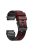 For Garmin Descent G1 / Instinct 2 Watch Strap Replacement Quick Release Dual-color Silicone Watch Band  - Wine Red  /  Black