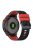 For Garmin Enduro / Tactix Delta / Tactix 7 Pro Dual Colors Replacement Wrist Band 26mm Textured Silicone Watch Strap - Black  /  Red