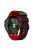 For Garmin Enduro / Tactix Delta / Tactix 7 Pro Pin Texture Silicone Watch Band 26mm Dual Colors Replacement Wrist Strap - Black  /  Red