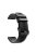 For Garmin Fenix 5 Silicone Sport Watch Band Adjustable Wrist Strap with Black Buckle - Black