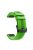 For Garmin Fenix 5 Silicone Sport Watch Band Adjustable Wrist Strap with Black Buckle - Green