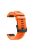 For Garmin Fenix 5 Silicone Sport Watch Band Adjustable Wrist Strap with Black Buckle - Orange