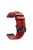 For Garmin Fenix 5 Silicone Sport Watch Band Adjustable Wrist Strap with Black Buckle - Red