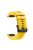 For Garmin Fenix 5 Silicone Sport Watch Band Adjustable Wrist Strap with Black Buckle - Yellow