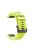 For Garmin Fenix 5 Silicone Sport Watch Band Adjustable Wrist Strap with Black Buckle - Yellowgreen