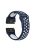 For Garmin Fenix 5X/Fenix 3 Two-color Silicone Wrist Strap Watchband Bracelet - Dark Blue / White