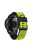 For Garmin Fenix 6 / Fenix 5 / Forerunner 945 / Forerunner 935 / MARQ Dual Color Watch Band 22mm Soft Silicone Replacement Band Strap Accessory - Lime / Black