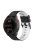 For Garmin Fenix 7 / 6 / 5 / Amazfit Falcon Silicone Watch Band 22mm Dual Color Adjustable Smart Watch Strap Replacement - Black / White