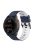 For Garmin Fenix 7 / 6 / 5 / Amazfit Falcon Silicone Watch Band 22mm Dual Color Adjustable Smart Watch Strap Replacement - Midnight Blue / White