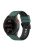 For Garmin Fenix 7 / 6 / 5 / Amazfit Falcon Silicone Watch Band 22mm Dual Color Adjustable Smart Watch Strap Replacement - Olive Green / Black