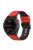 For Garmin Fenix 7 / 6 / 5 / Amazfit Falcon Silicone Watch Band 22mm Dual Color Adjustable Smart Watch Strap Replacement - Red / Black