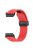 For Garmin Fenix 7 / 6 / 5 22mm Wrist Strap Flexible Silicone Watch Band with Magnetic Buckle - Red