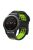 For Garmin Fenix 7 / 6 / 5 Soft Silicone Sport Replacement Band Quick Release Dual Color Watch Strap -  Black / Green