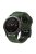 For Garmin Fenix 7 / 6 / 5 Soft Silicone Sport Replacement Band Quick Release Dual Color Watch Strap - Army Green / Black