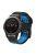 For Garmin Fenix 7 / 6 / 5 Soft Silicone Sport Replacement Band Quick Release Dual Color Watch Strap - Black / Blue