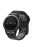 For Garmin Fenix 7 / 6 / 5 Soft Silicone Sport Replacement Band Quick Release Dual Color Watch Strap - Black / Grey