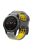 For Garmin Fenix 7 / 6 / 5 Soft Silicone Sport Replacement Band Quick Release Dual Color Watch Strap - Grey / Yellow