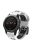 For Garmin Fenix 7 / 6 / 5 Soft Silicone Sport Replacement Band Quick Release Dual Color Watch Strap - White / Black