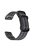 For Garmin Fenix 7 / 6 Pro / Forerunner 935 / 945 22mm Nylon Smart Watch Strap Stainless Steel Three Loops Replacement Wrist Band - Black  /  Grey