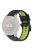 For Garmin Fenix 7 / 7 Pro / 6 / 6 Pro QuickFit 22mm Watch Band Dual Color Silicone Strap - Black+Green