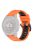 For Garmin Fenix 7 / 7 Pro / 6 / 6 Pro QuickFit 22mm Watch Band Dual Color Silicone Strap - Orange+Black