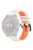 For Garmin Fenix 7 / 7 Pro / 6 / 6 Pro QuickFit 22mm Watch Band Dual Color Silicone Strap - Starlight+Orange