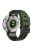 For Garmin Fenix 7 / 7 Pro Silicone Watch Strap 22mm Dual Color Band with 3 Rows Holes - Army Green+Black