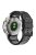 For Garmin Fenix 7 / 7 Pro Silicone Watch Strap 22mm Dual Color Band with 3 Rows Holes - Black+Grey