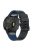 For Garmin Fenix 7 / 7 Pro Watch Strap 22mm Leather + Silicone Watch Band - Black+Blue