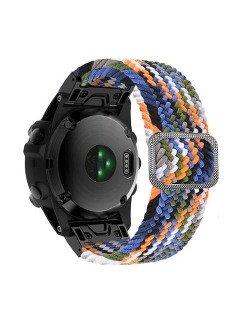 For Garmin Fenix 7 / Epix / Instinct 2 / Approach S62 / Fenix 5 Nylon Strap 22mm Smart Watch Band with Buckle - Denim