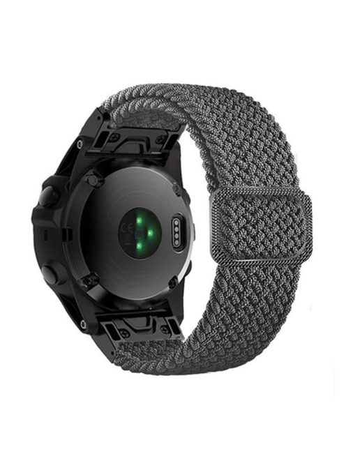 For Garmin Fenix 7 / Epix / Instinct 2 / Approach S62 / Fenix 5 Nylon Strap 22mm Smart Watch Band with Buckle - Grey