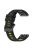 For Garmin Fenix 7 / Fenix 7 Pro Silicone Watch Band 22mm Replacement Straps - Black+Green