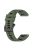 For Garmin Fenix 7 / Fenix 7 Pro Silicone Watch Band 22mm Replacement Straps - Olive Green+Black