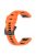 For Garmin Fenix 7 / Fenix 7 Pro Silicone Watch Band 22mm Replacement Straps - Orange+Black