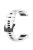 For Garmin Fenix 7 / Fenix 7 Pro Silicone Watch Band 22mm Replacement Straps - White+Black