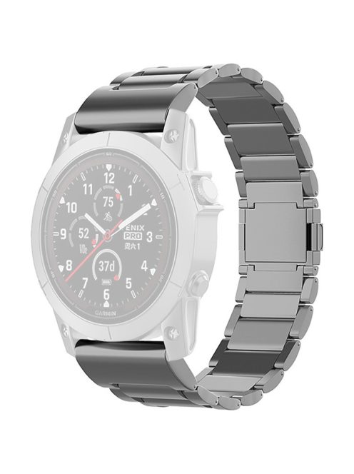 For Garmin Fenix 7 / Forerunner 965 / 955 / 945 / 935 Watch Band 22mm Magnetic Clasp Metal Titanium Alloy Strap - Grey