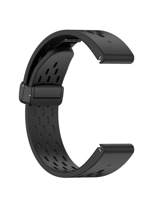 For Garmin Fenix 7 / Forerunner 965 / 955 / 945 / 935 Watch Band 22mm Silicone Breathable Wristband - Black