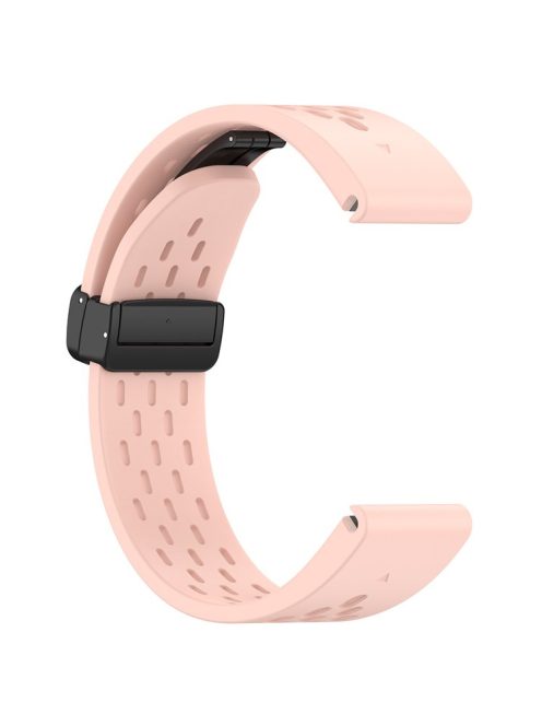 For Garmin Fenix 7 / Forerunner 965 / 955 / 945 / 935 Watch Band 22mm Silicone Breathable Wristband - Light Pink