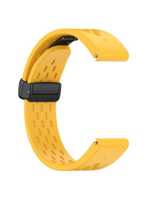 For Garmin Fenix 7 / Forerunner 965 / 955 / 945 / 935 Watch Band 22mm Silicone Breathable Wristband - Yellow