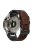 For Garmin Fenix 7 / Forerunner 965 / 955 / 945 / 935 Watch Band Leather+Silicone Wriststrap - Coffee