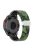 For Garmin Fenix 7 / Forerunner 965 / 955 / 945 / 935 Watch Band Silver Buckle 22mm Silicone Strap - Camo Green