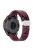 For Garmin Fenix 7 / Forerunner 965 / 955 / 945 / 935 Watch Band Silver Buckle 22mm Silicone Strap - Camo Wine Red